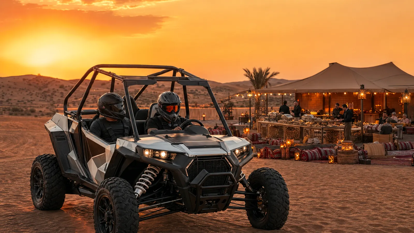 Dune buggy and BBQ desert safari combo package