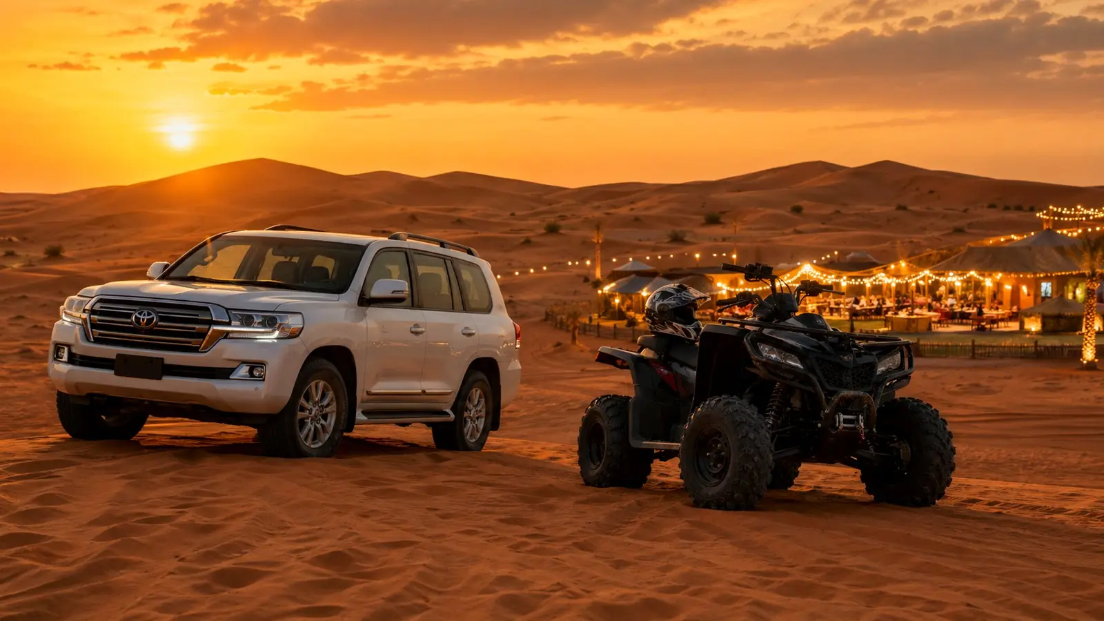 Evening Desert Safari + BBQ Dinner + ATV Dubai