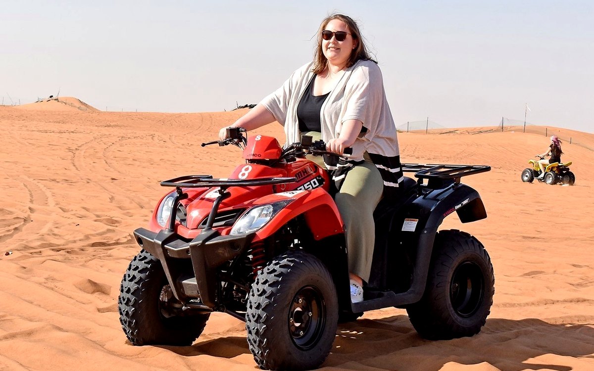 Al Qudra quad biking terrain