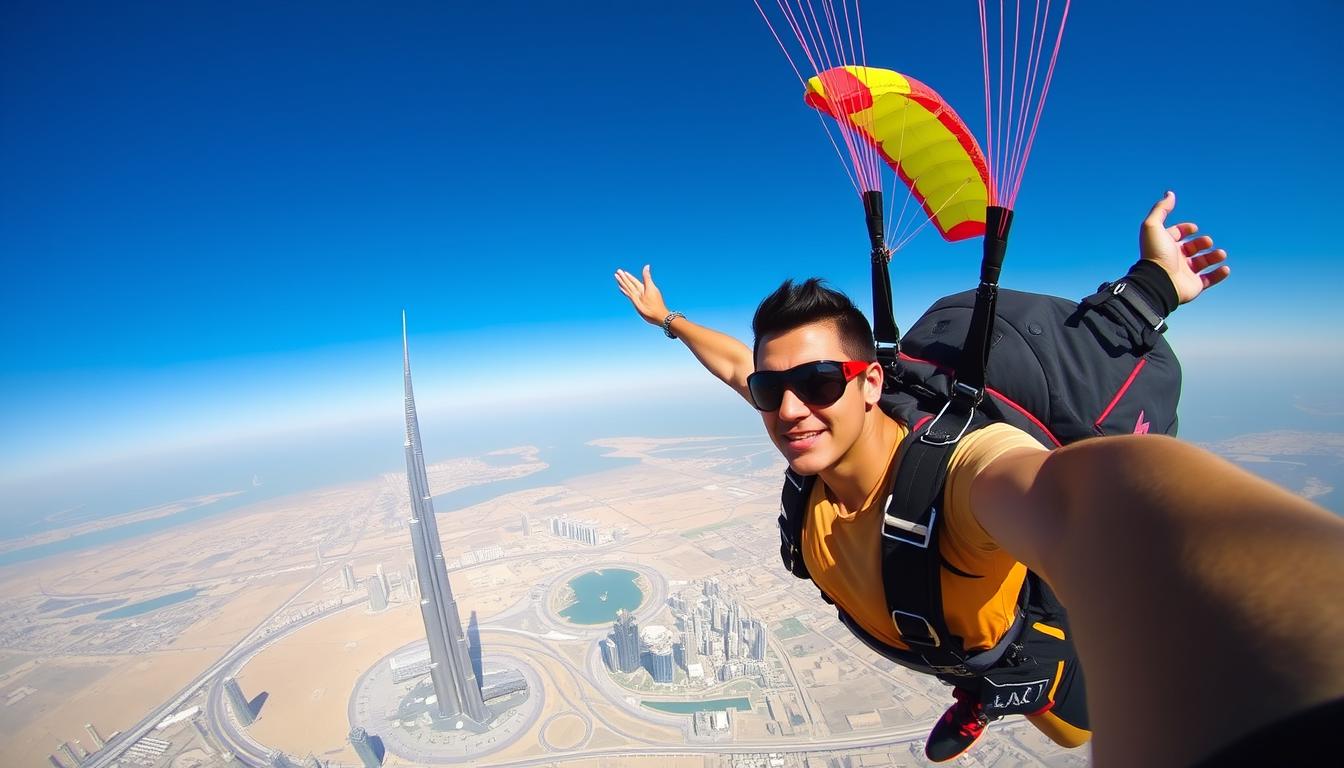 Tandem skydiving Dubai