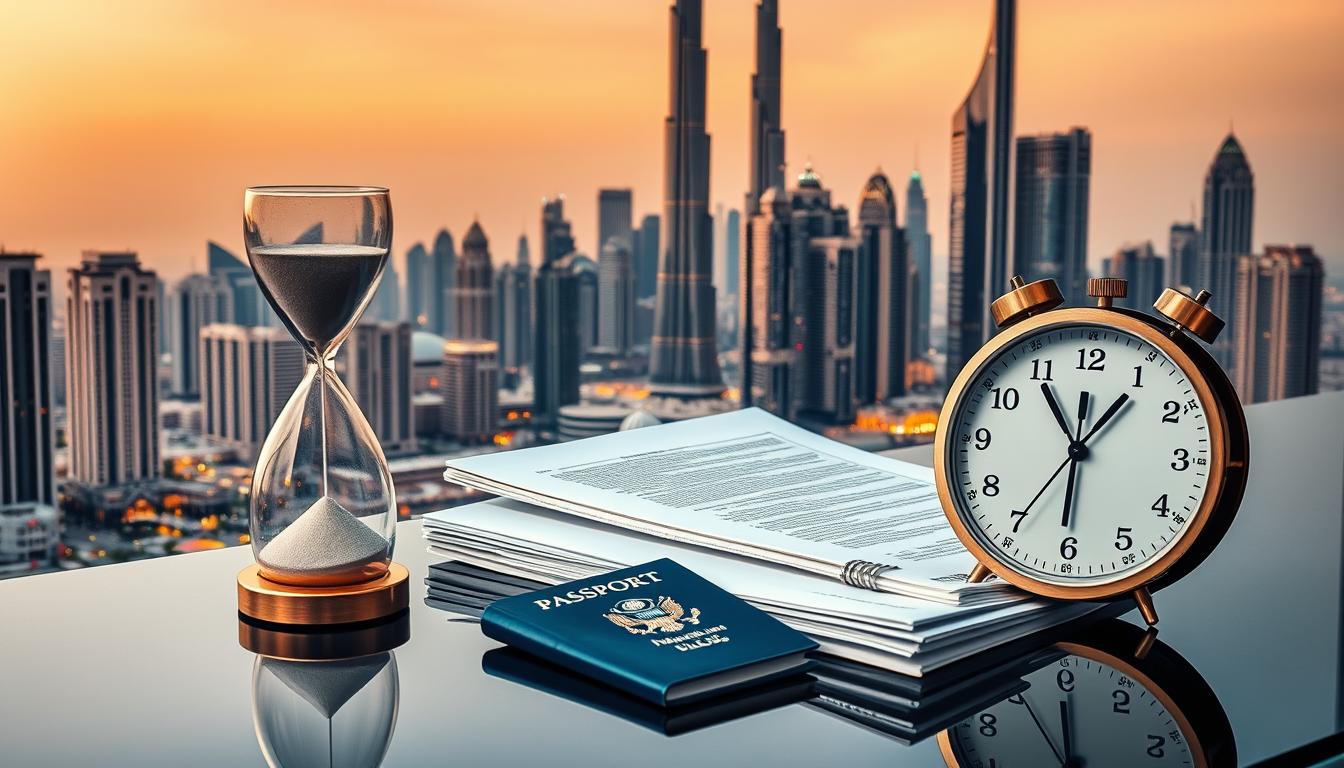 Work visa processing time Dubai