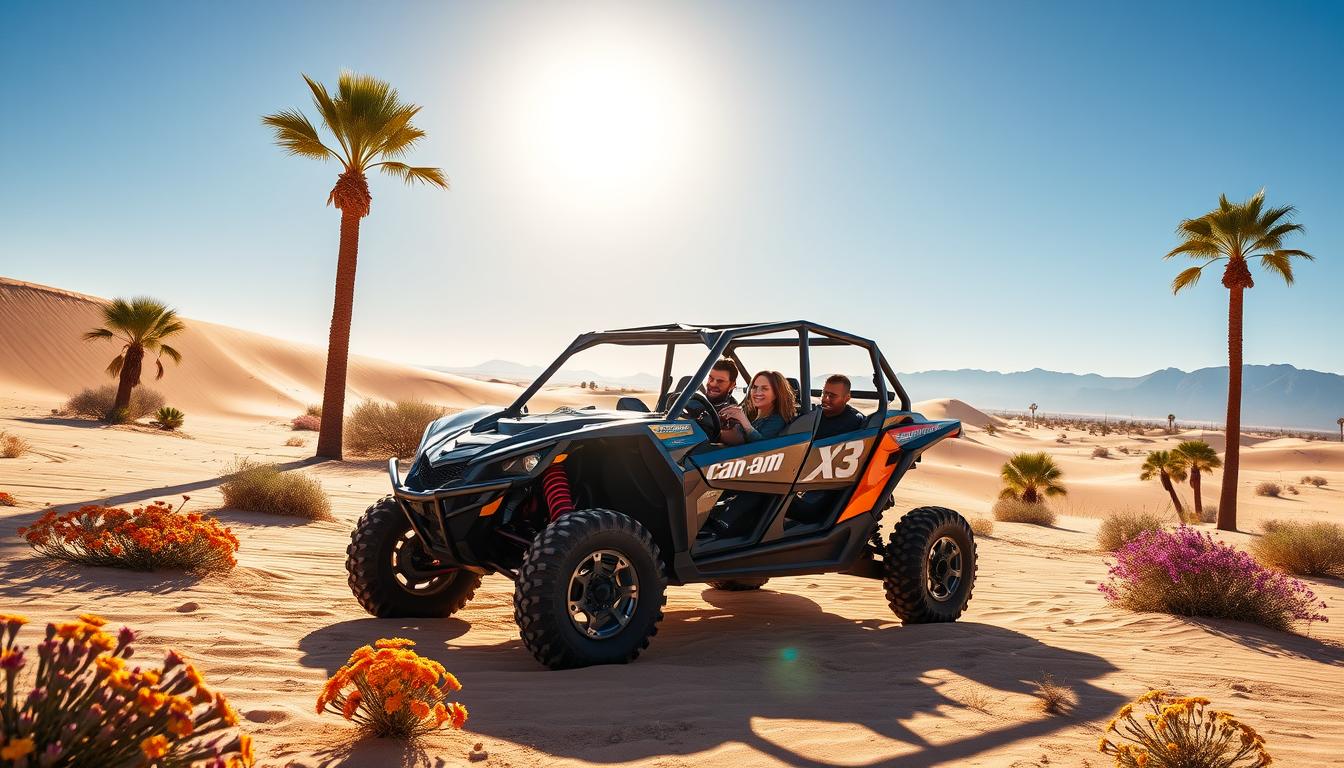 Family-friendly buggy Dubai,Can-Am Maverick for families,desert rides for family