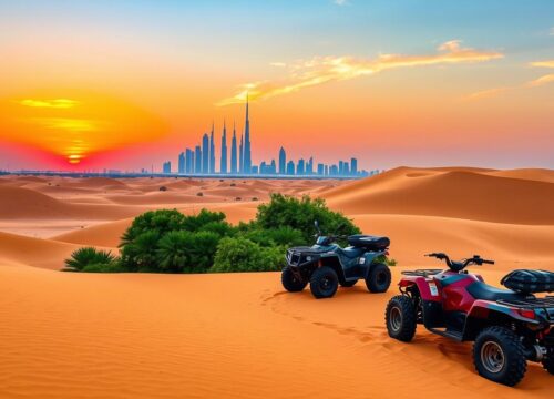 Quad Biking Tour Pickup Near Emirates Hills Dubai