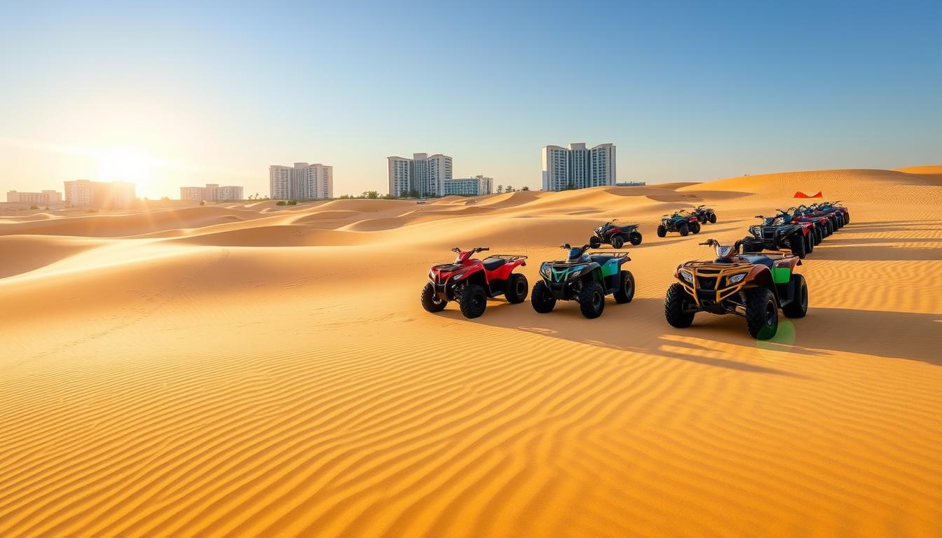 Quad Biking Tour Pickup Near The Greens Dubai