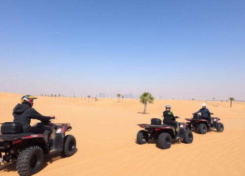 Experience Quad Biking Tour Pickup Near The Springs Dubai